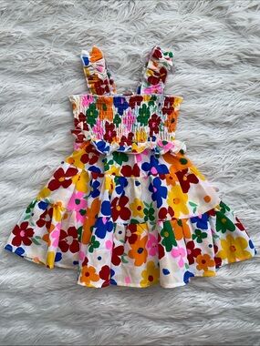 Baby Sara | Floral Tiered Smocked Sundress
